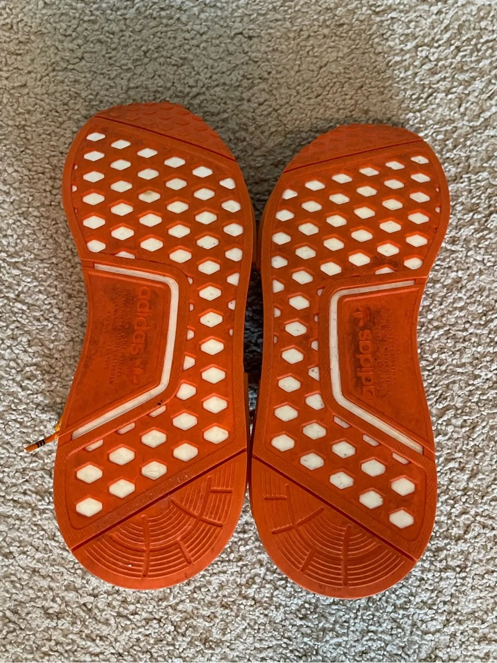 Adidas X Pharrell Williams GY0095 Orange NMD Human Race Trail Uluntu Sneakers 9